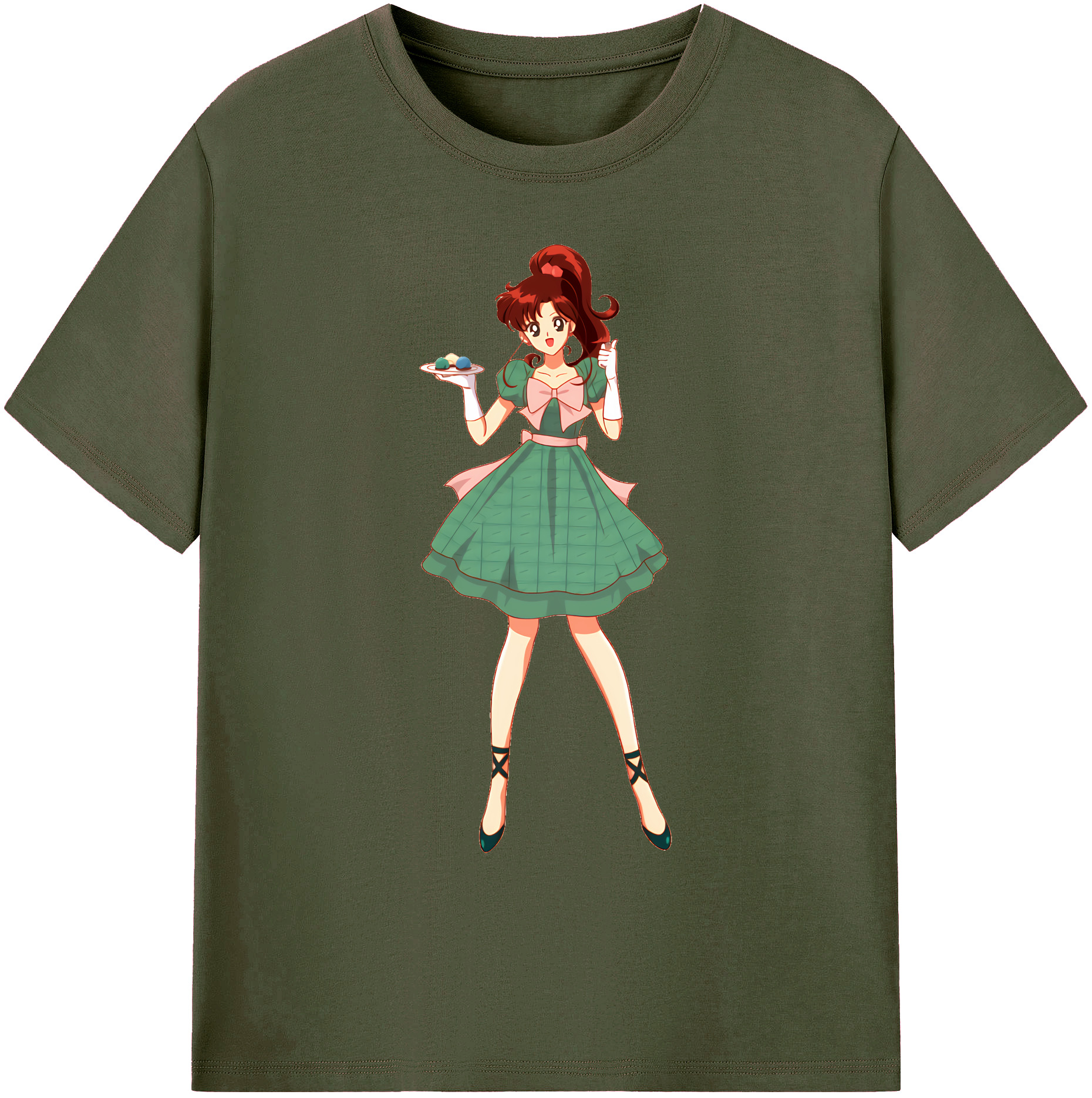 （画像用） 美少女戦士セーラームーン 木野 まこと きの まこと Sailor Moon Kino Makoto （セーラージュピター；Sailor Jupiter） 綿100％ メンズ半袖Tシャツ｜肌触りやわらか＆通気性